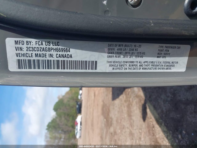 Продажа на аукционе авто 2023 Dodge Challenger Sxt, vin: 2C3CDZAG8PH669984, номер лота: 44582430