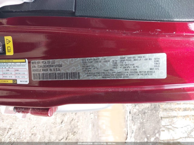 2022 JEEP WRANGLER UNLIMITED 1C4HJXDN3NW141406 Photo 8