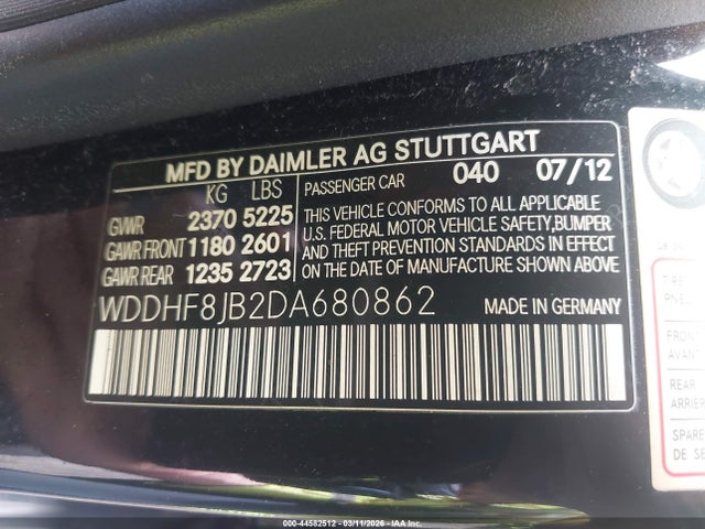 2013 MERCEDES-BENZ E 350 WDDHF8JB2DA680862 Photo 8