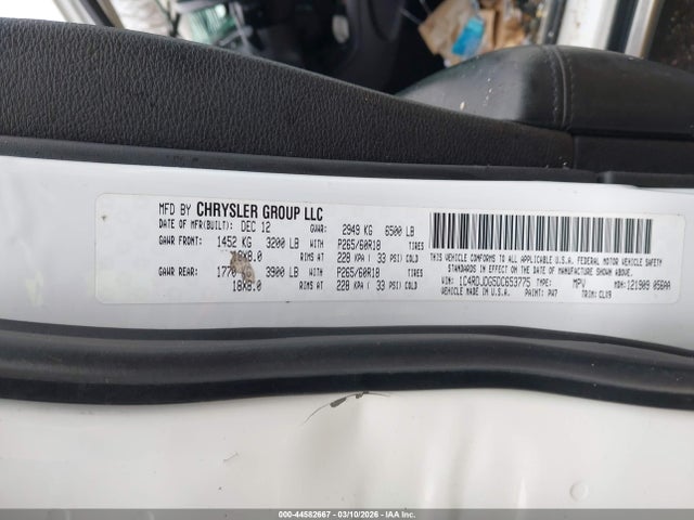 2013 DODGE DURANGO 1C4RDJDG5DC653775 Photo 8