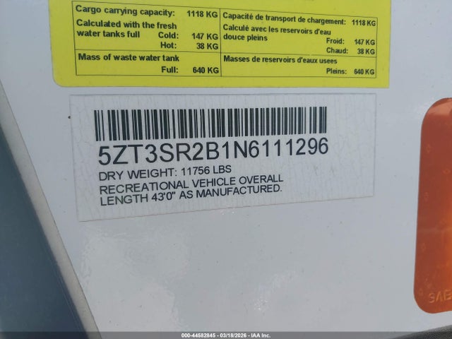 Forest River Sabre 2022 5ZT3SR2B1N6111296 Image 9