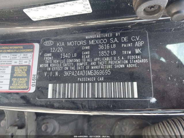 2021 KIA RIO 3KPA24AD1ME369695 Photo 8