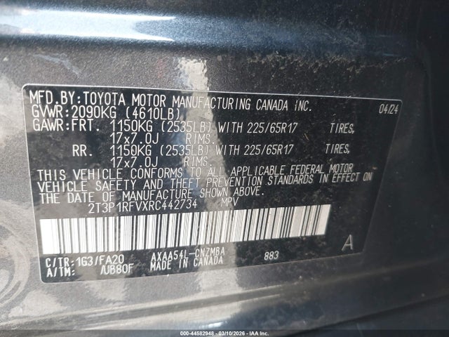 Toyota Rav4 Xle 2024 2T3P1RFVXRC442734 Image 9