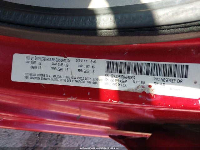 Продаж на аукціоні авто 2008 Dodge Avenger R/t, vin: 1B3LC76M78N649334, номер лоту: 44583036