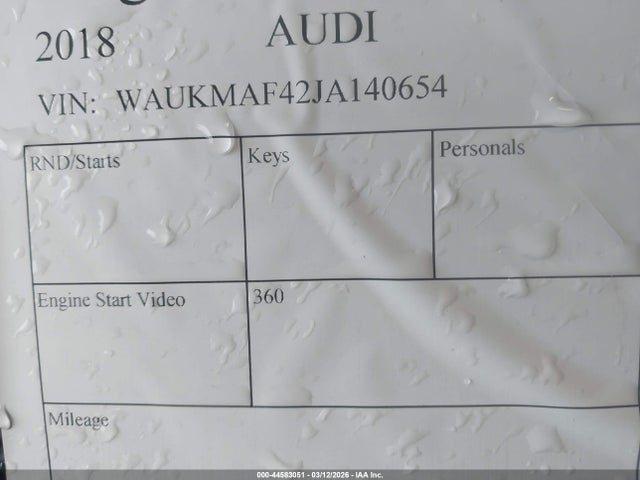2018 AUDI A4 WAUKMAF42JA140654 Photo 8