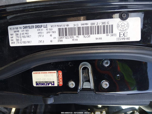Продажа на аукционе авто 2014 Ram 1500 St, vin: 1C6RR7FT6ES178781, номер лота: 44583122