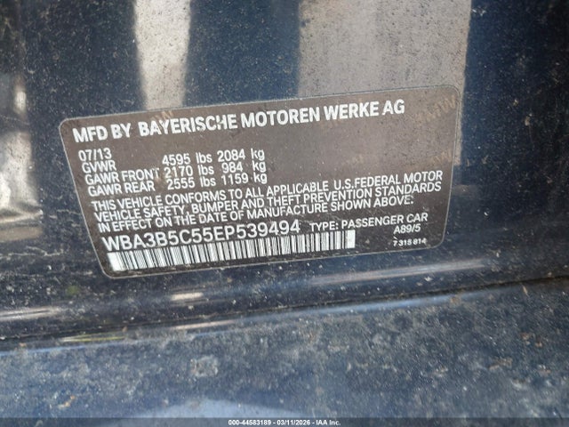44583189 :رقم المزاد ، WBA3B5C55EP539494 vin ، 2014 Bmw 328i Xdrive مزاد بيع