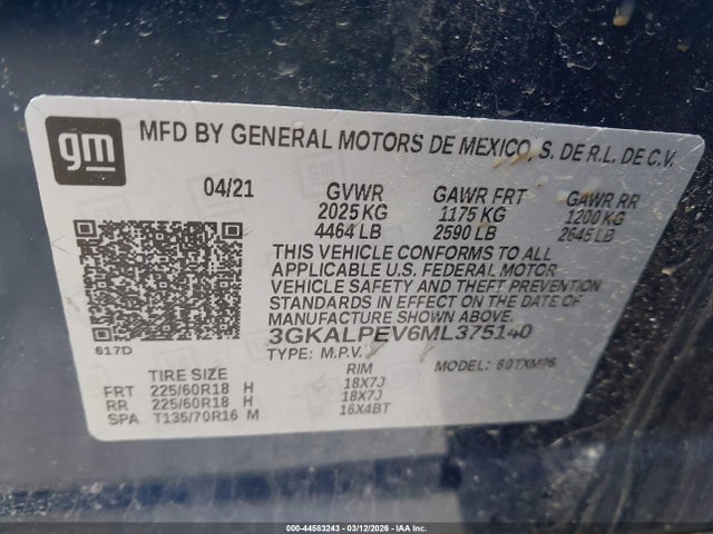 2021 GMC TERRAIN 3GKALPEV6ML375140 Photo 8