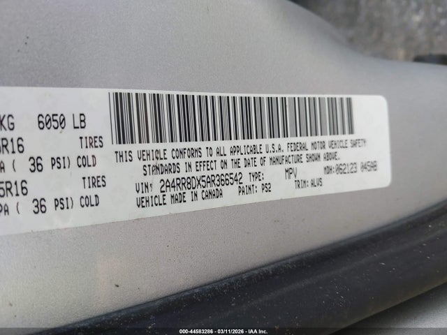 2010 CHRYSLER TOWN & COUNTRY 2A4RR8DX5AR366542 Photo 8