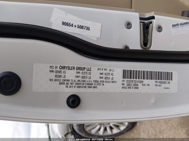 Aukcja sprzedaży 2012 Chrysler 300c, vin: 2C3CCAET6CH153208, numer aukcji: 44583316