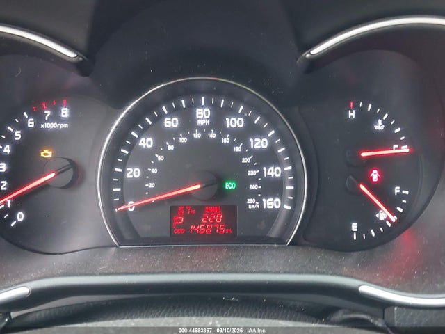 44583367 :رقم المزاد ، 5XYKT3A67EG455367 vin ، 2014 Kia Sorento Lx مزاد بيع