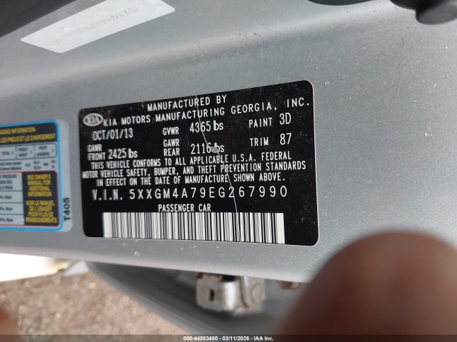 5XXGM4A79EG267990 KIA Optima Lx