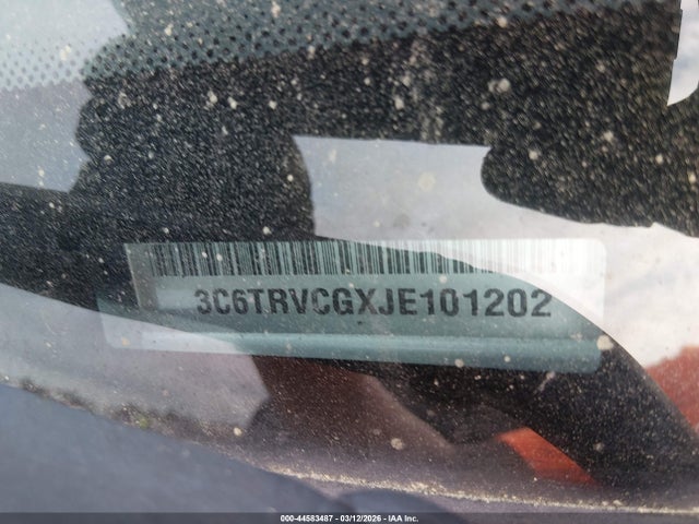 Продаж на аукціоні авто 2018 Ram Promaster 2500 High Roof 136 Wb, vin: 3C6TRVCGXJE101202, номер лоту: 44583487