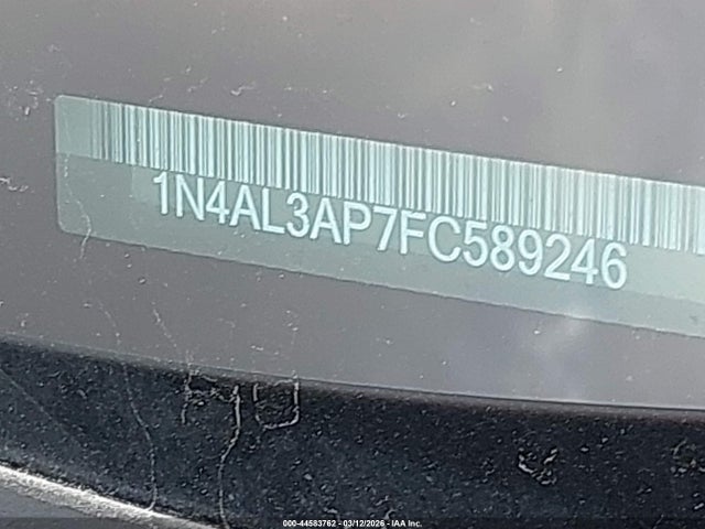 Nissan Altima 2.5 S 2015 1N4AL3AP7FC589246 Image 9