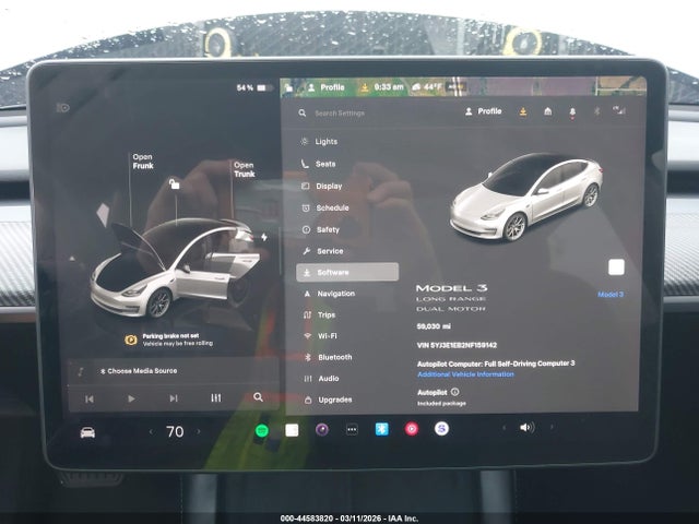 Aukcja sprzedaży 2022 Tesla Model 3 Long Range Dual Motor All-wheel Drive, vin: 5YJ3E1EB2NF159142, numer aukcji: 44583820