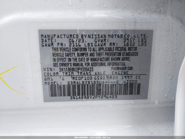 2023 NISSAN SENTRA 3N1AB8BV2PY296423 Photo 8
