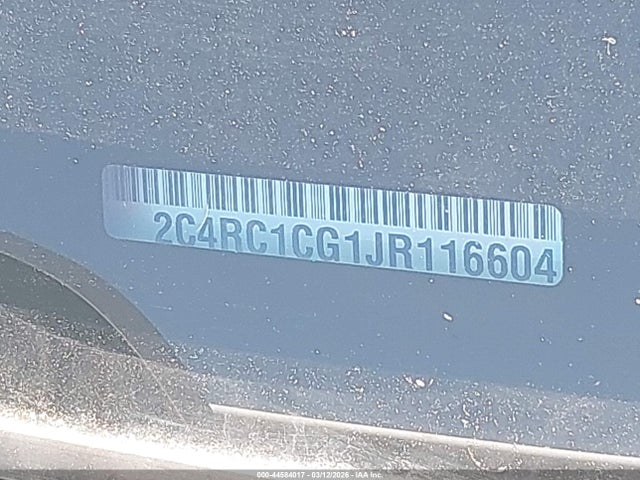 Продажа на аукционе авто 2018 Chrysler Pacifica Lx, vin: 2C4RC1CG1JR116604, номер лота: 44584017