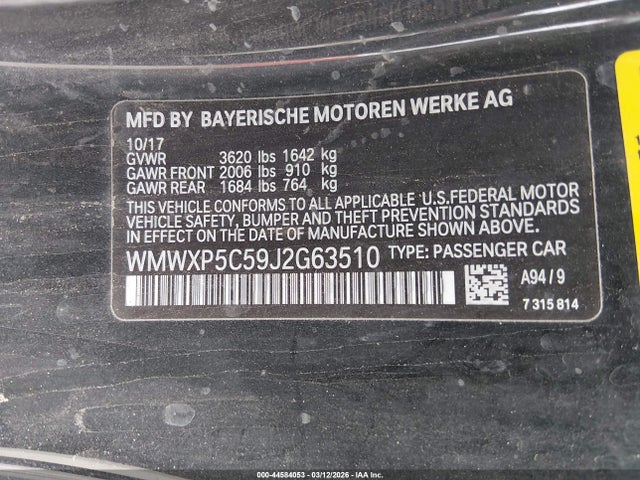 Mini Hardtop Cooper/oxford Edition 2018 WMWXP5C59J2G63510 Image 9