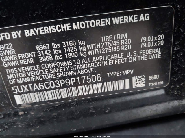2023 BMW X5 PHEV 5UXTA6C03P9P17506 Photo 8