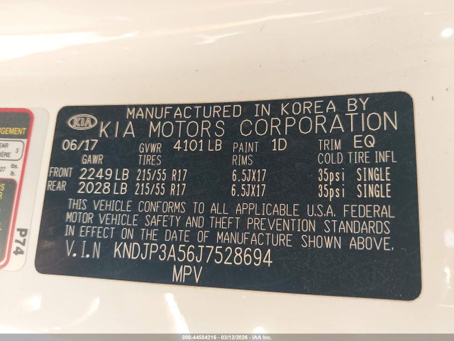 KIA SOUL + 2018 KNDJP3A56J7528694 Image 9