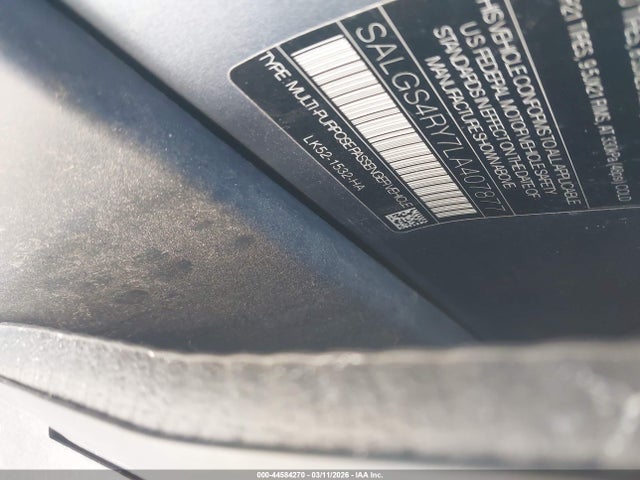 Land Rover Range Rover Hse 2020 SALGS4RY7LA407877 Image 9