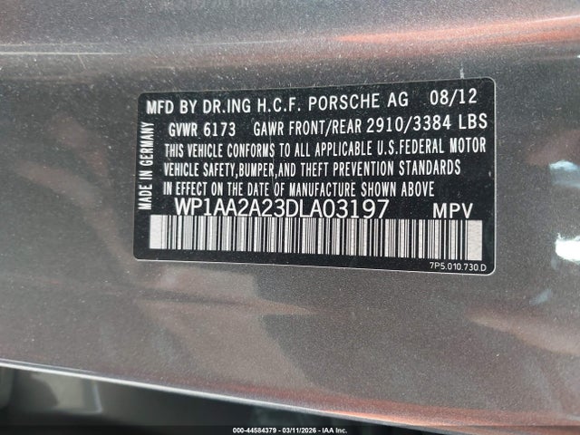 2013 PORSCHE CAYENNE WP1AA2A23DLA03197 Photo 8