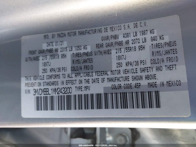 2021 MAZDA CX-30 3MVDMBBL1MM243200 Photo 8