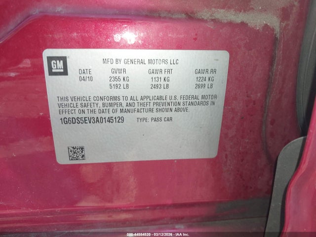 2010 CADILLAC CTS 1G6DS5EV3A0145129 Photo 8