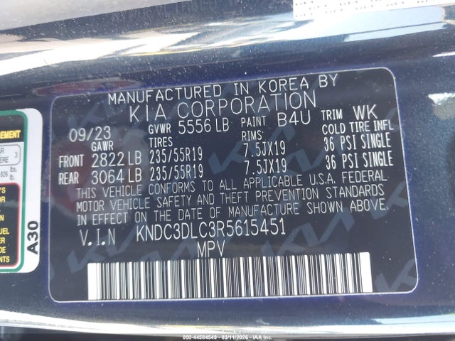 KIA Ev6 Light Long Range 2024 KNDC3DLC3R5615451 Image 9
