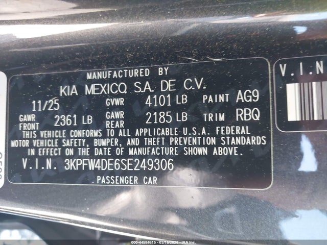 KIA K4 Gt-line 2025 3KPFW4DE6SE249306 Image 9