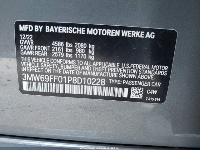 2023 BMW 330I 3MW69FF01P8D10228 Photo 8