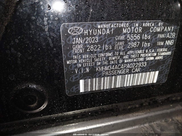 KMHM34AC4PA022933 Hyundai Ioniq 6 Sel