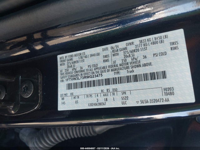Ford F-150 Lightning Flash 2024 1FTVW3L73RWG23475 Image 9