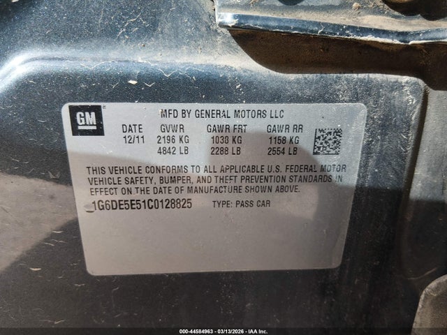 2012 CADILLAC CTS 1G6DE5E51C0128825 Photo 8