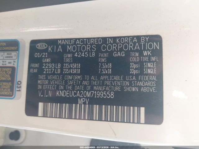 KIA Seltos S Turbo 2021 KNDEUCA20M7199558 Image 9