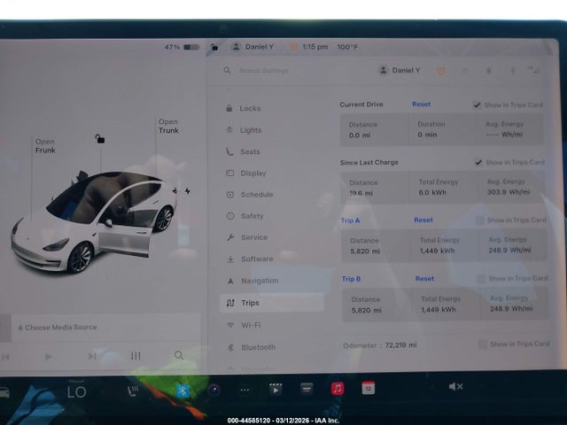 Продаж на аукціоні авто 2019 Tesla Model 3 Long Range/mid Range/standard Range/standard Range Plus, vin: 5YJ3E1EA9KF472515, номер лоту: 44585120