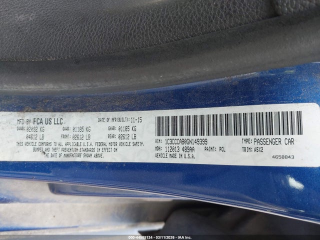 2016 CHRYSLER 200 1C3CCCAB0GN149399 Photo 8