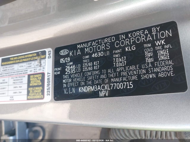 KIA Sportage Lx 2020 KNDPM3ACXL7700715 Image 9