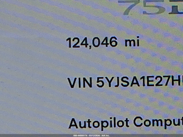 2017 TESLA MODEL S 5YJSA1E27HF198451 Photo 6