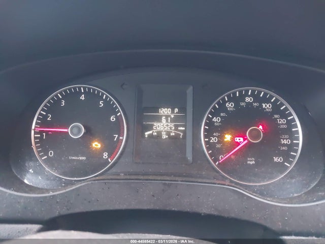 2012 Volkswagen Jetta 2.5l Se მანქანა იყიდება აუქციონზე, vin: 3VWDX7AJ3CM374131, აუქციონის ნომერი: 44585422
