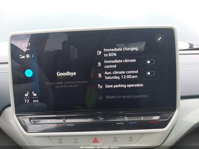 2023 Volkswagen Id.4 Awd Pro S მანქანა იყიდება აუქციონზე, vin: 1V2WNPE86PC026192, აუქციონის ნომერი: 44585683