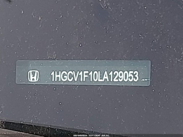 Aukcja sprzedaży 2020 Honda Accord Lx, vin: 1HGCV1F10LA129053, numer aukcji: 44585834