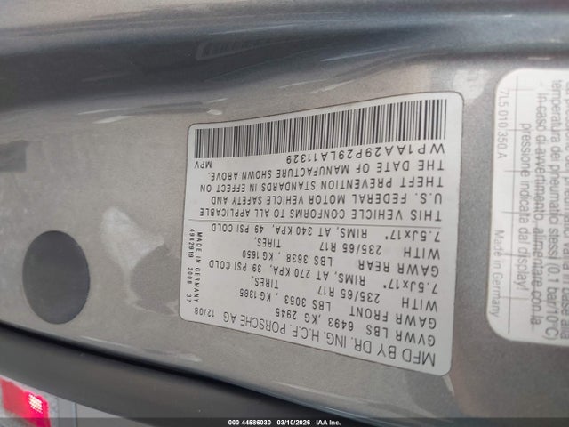 2009 PORSCHE CAYENNE WP1AA29P29LA11329 Photo 8