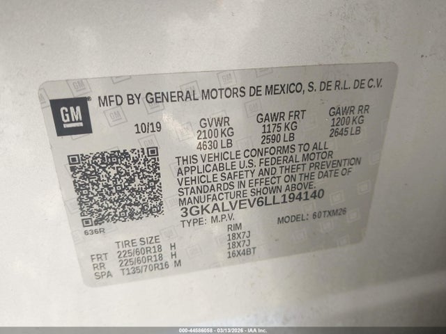 2020 GMC TERRAIN 3GKALVEV6LL194140 Photo 8