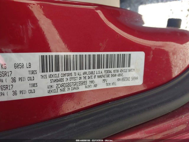 Продажа на аукционе авто 2016 Dodge Grand Caravan American Value Pkg, vin: 2C4RDGBG7GR155093, номер лота: 44586188