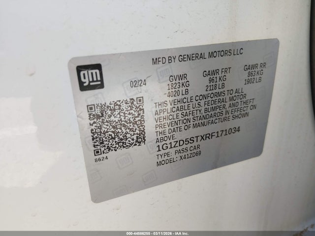 2024 CHEVROLET MALIBU 1G1ZD5STXRF171034 Photo 8