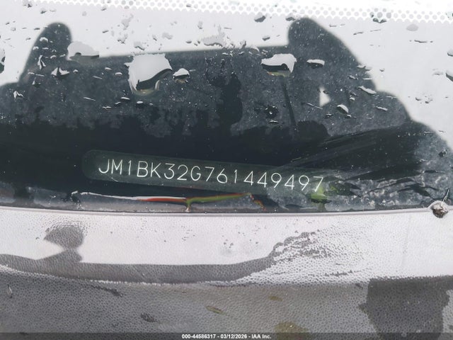 2006 Mazda Mazda3 I მანქანა იყიდება აუქციონზე, vin: JM1BK32G761449497, აუქციონის ნომერი: 44586317