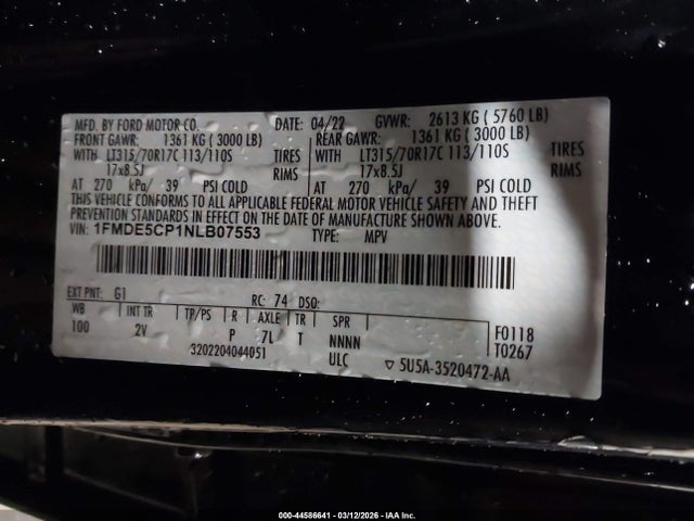 2022 FORD BRONCO 1FMDE5CP1NLB07553 Photo 8