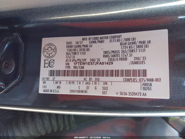 Ford F-150 Xlt 2018 1FTEW1E57JFA81429 Image 9