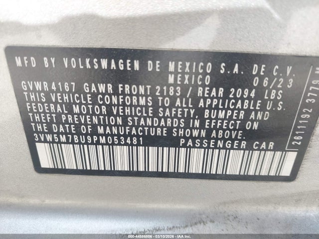 Volkswagen Jetta 1.5t S 2023 3VW5M7BU9PM053481 Image 9